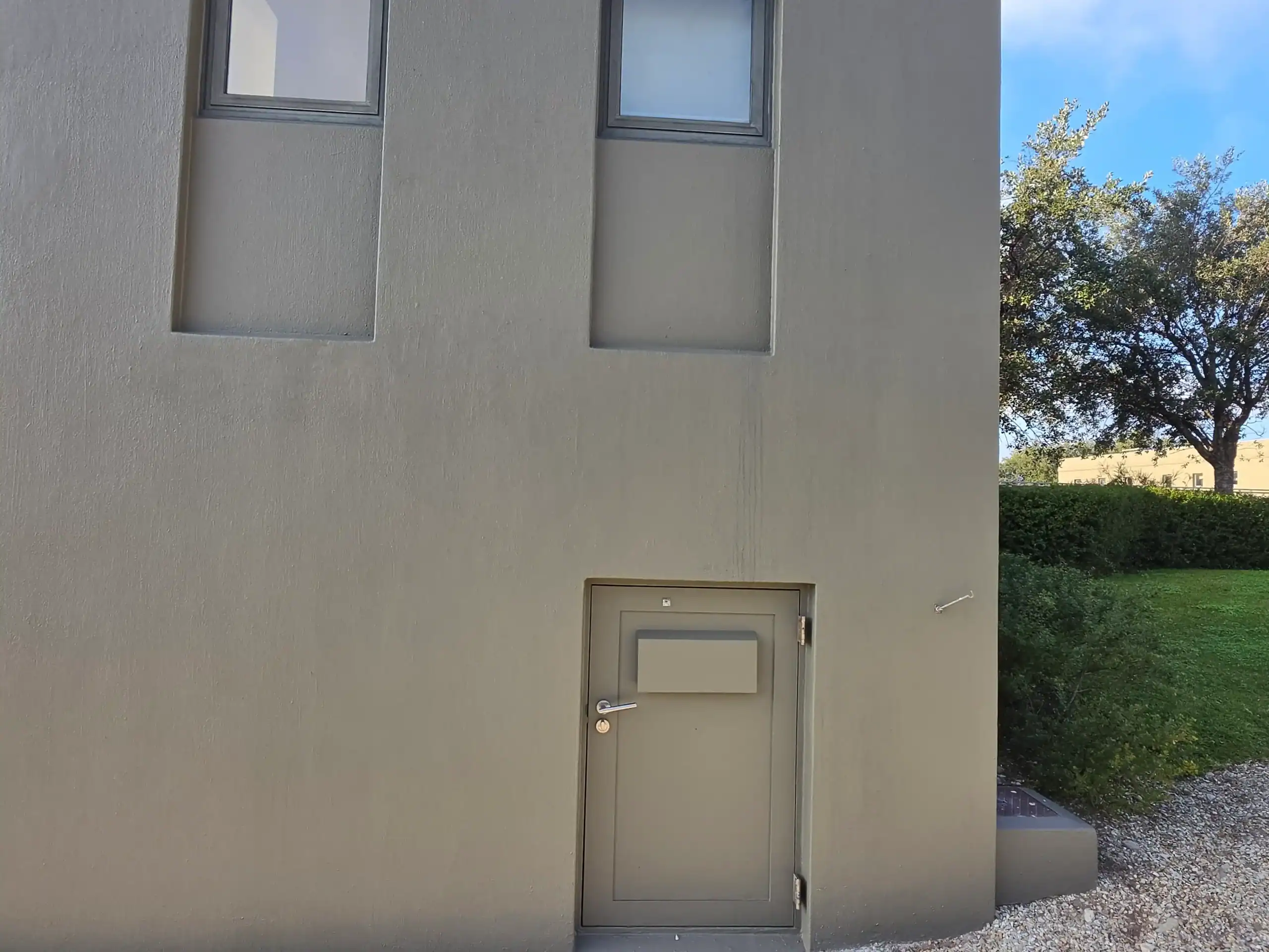 Completed exterior painting of a private home in Nuutgevonden Estate, Stellenbosch