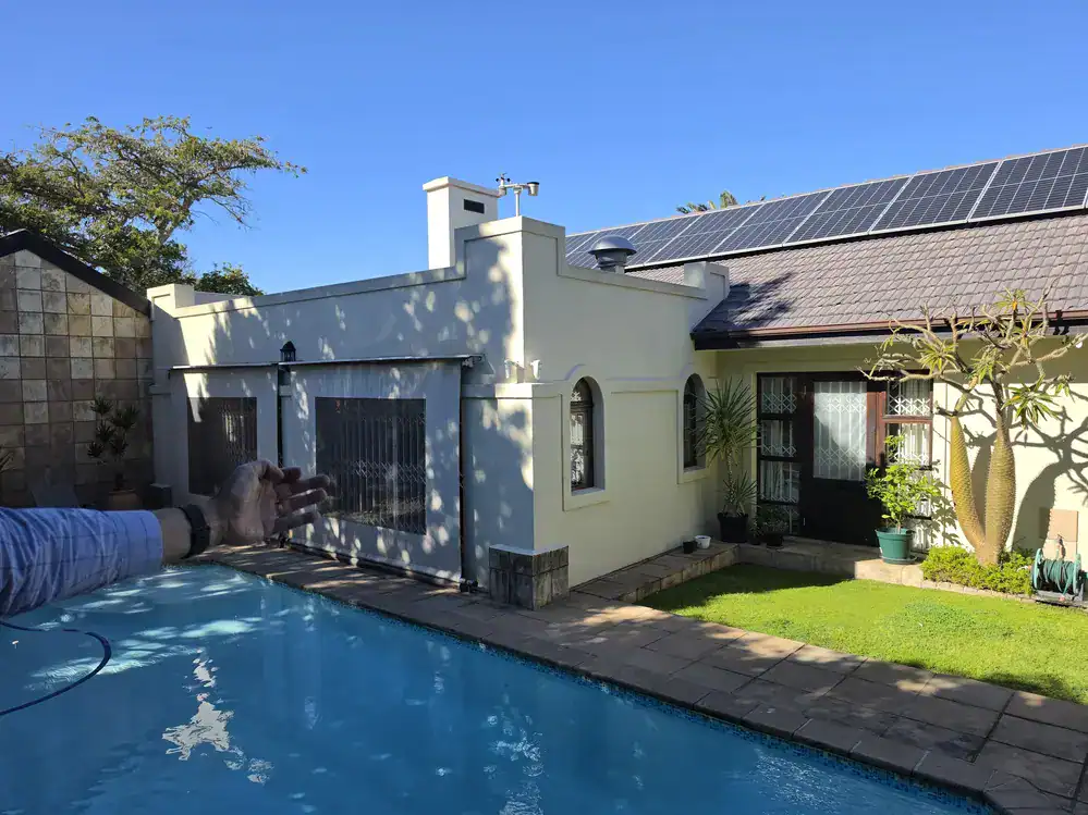 Roof tiles before repainting at a residential property in Devils Peak Estate, Vredehoek