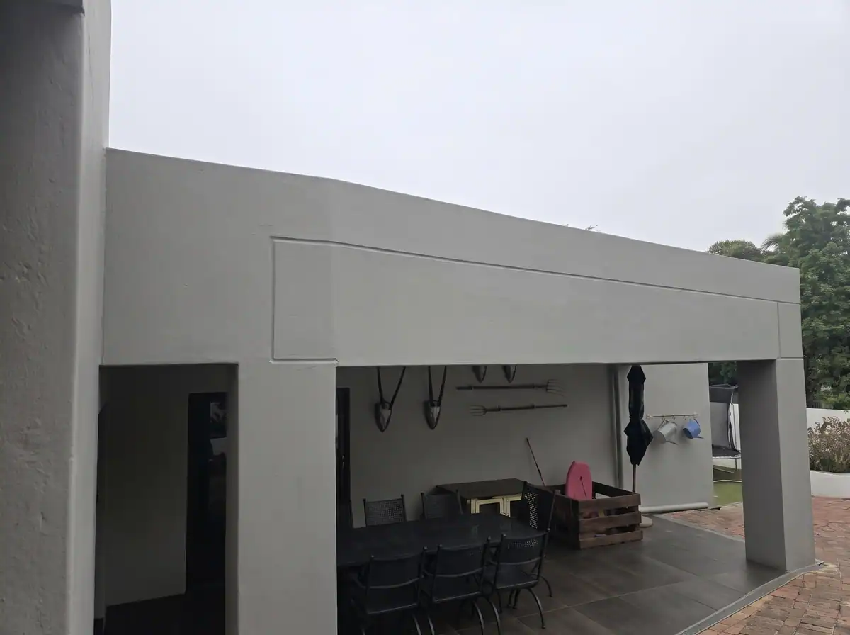 Completed exterior facade painting at a residential property in Upper Oranjezicht, Cape Town