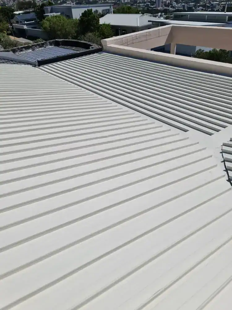Completed IBR roof painting at a residential property in Upper Vredehoek, Cape Town